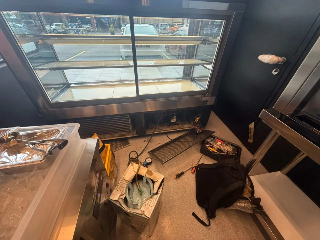 Restaurant chiller repair project