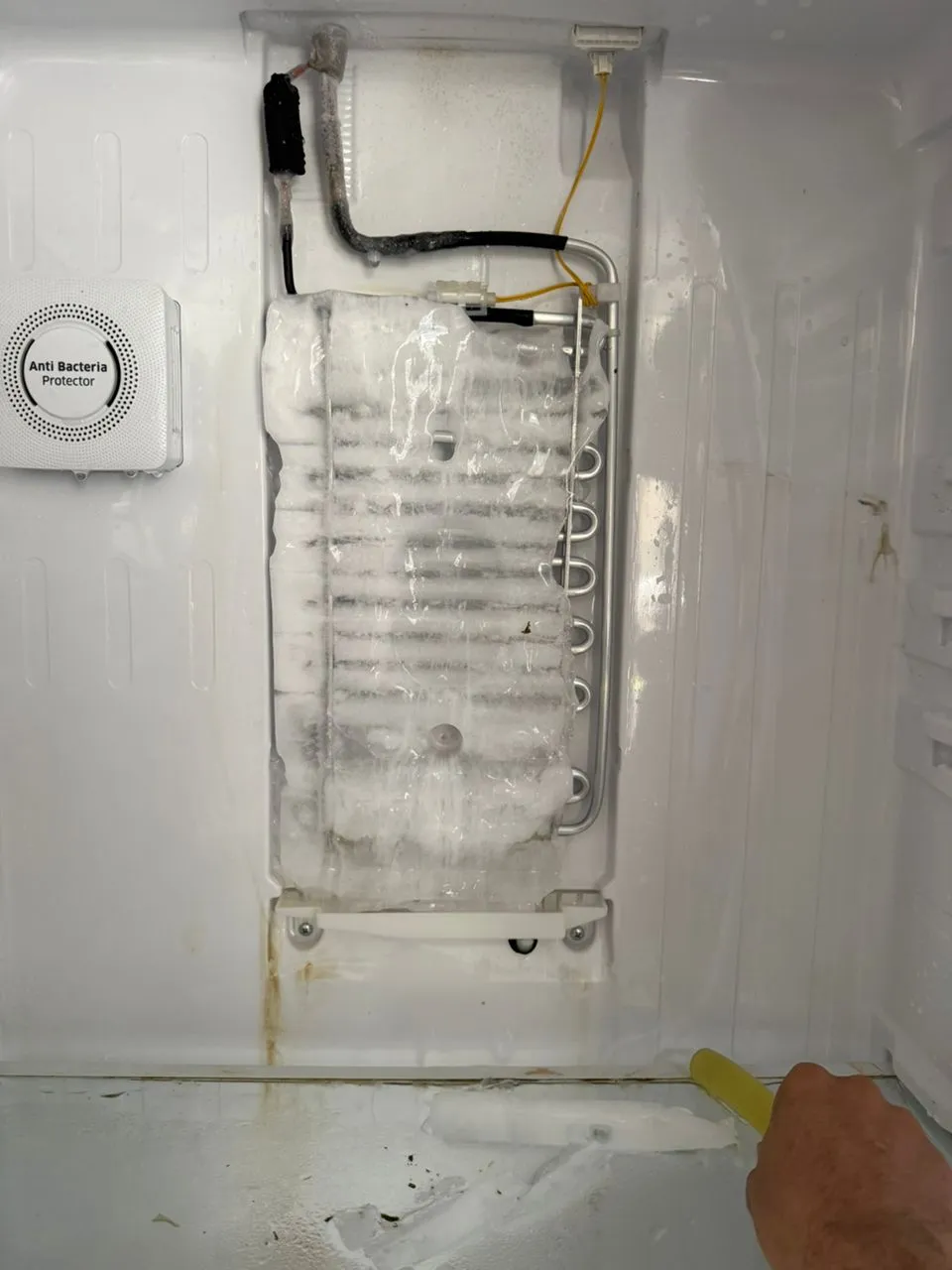 Fridge ice buildup repair